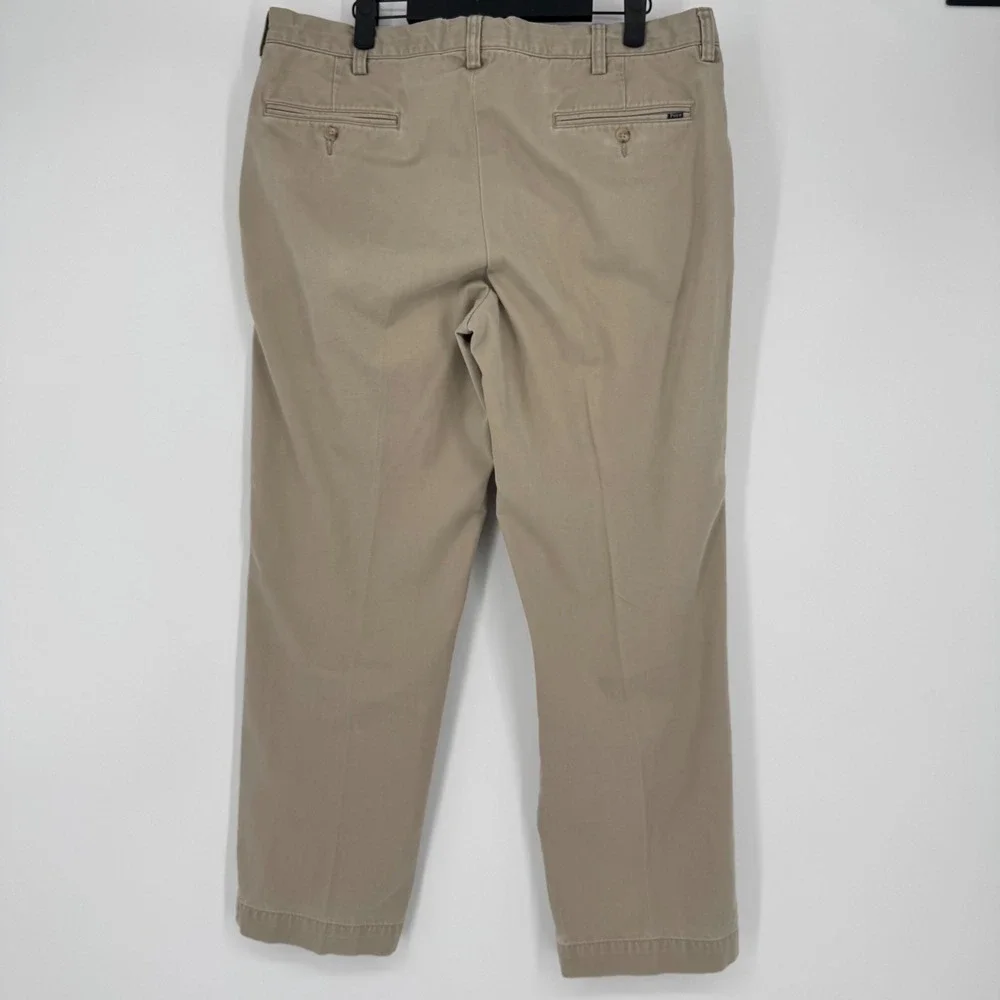 Polo Ralph Lauren Classic Fit Tan Khaki Chino Pants Mens 36x30 Cotton Straight